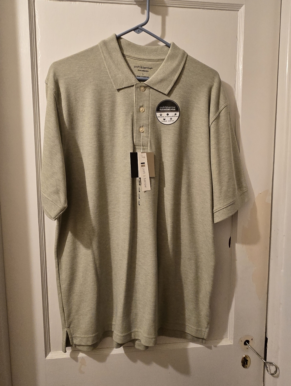 croft & barrow Light Sage Green Men’s Polo